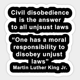 Civil disobedience Sticker